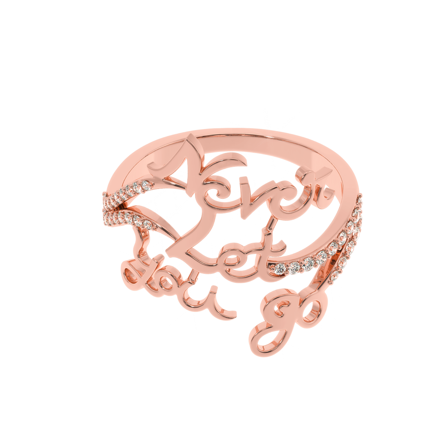 Buy 0.22Ct Unique Personalized Diamond Ring | Solitairekart